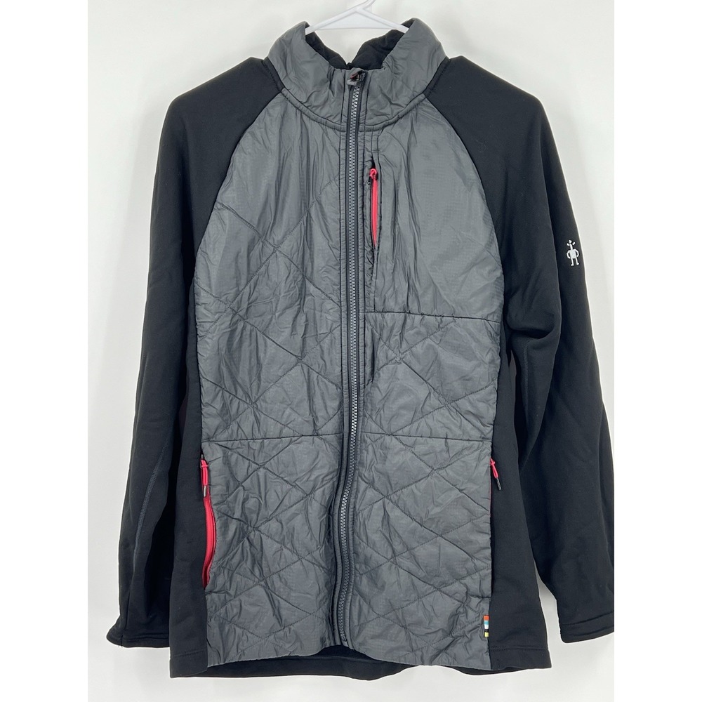 Smartwool Smartloft Merino Full Zip Hybrid Puffer Jacket Men's Medium Black